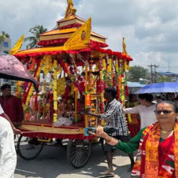श्रीकृष्ण जन्मेको खुसीयालीमा रथयात्रा एवं शोभायात्रा निकालिँदै