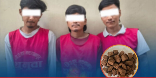३८ ग्राम ब्राउन सुगरसहित तीन जना पक्राउ