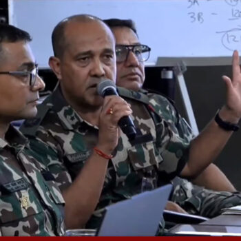 बाढीमा बेपत्ता ४५ सैनिकको पनि खोजी भइरहेको छ : प्रवक्ता बस्नेत