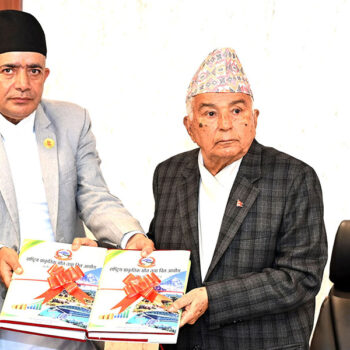 राष्ट्रपतिसमक्ष वित्त आयोगको वार्षिक प्रतिवेदन प्रस्तुत