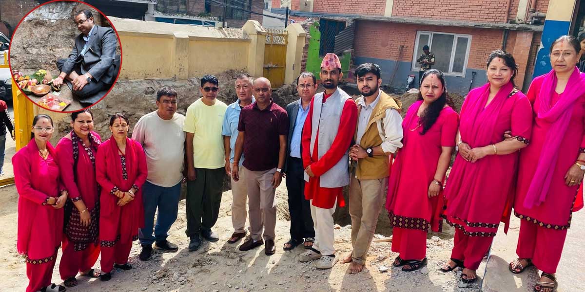 रानीदेवी माध्यमिक विद्यालयमा नयाँ भवनको शिलान्यास