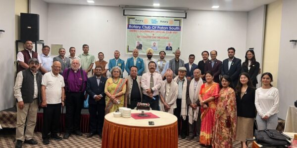 रसुवा बाढीपीडितको पुनःस्थापनामा रोटरी पाटन साउथको दीर्घकालीन सहयोग
