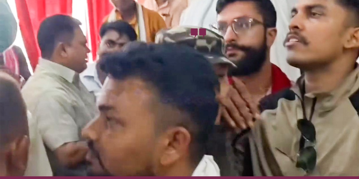 बोल्दाबोल्दै माइक छाडेर हिँडे शिक्षामन्त्री पोखरेल