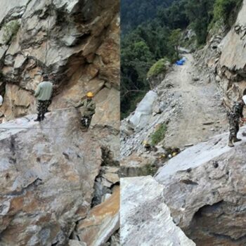 अवरुद्ध खाँदबारी–किमाथाङ्का सडक पुनः सञ्चालनमा