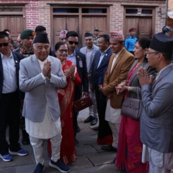 राष्ट्रपति पौडेलद्वारा नवदुर्गाको पूजाअर्चना