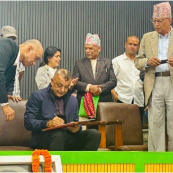गगन थापाले लिए कांग्रेस सभापति पदको शपथ