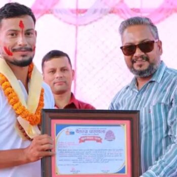 चैतन्य पाठशालाको ‘ब्रान्ड एम्बेस्डर’ बने क्रिकेटर किरण कुमार ठगुन्ना