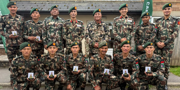 नेपाली सेनालाई बेलायतमा भएको ‘क्यामब्रेन पट्रोल २०२६’ मा स्वर्ण पदक