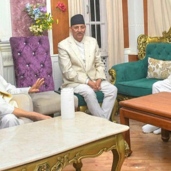 ओलीसँग उपेन्द्रको भेट, मधेशमा सरकार बनाउने विषयमा छलफल