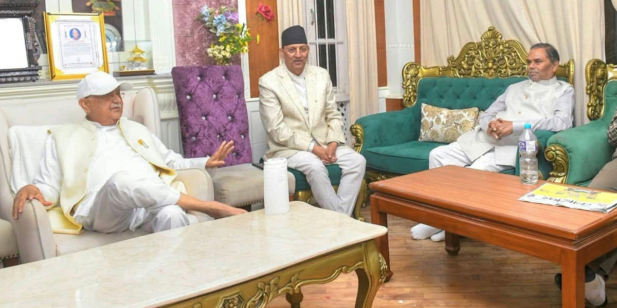 ओलीसँग उपेन्द्रको भेट, मधेशमा सरकार बनाउने विषयमा छलफल