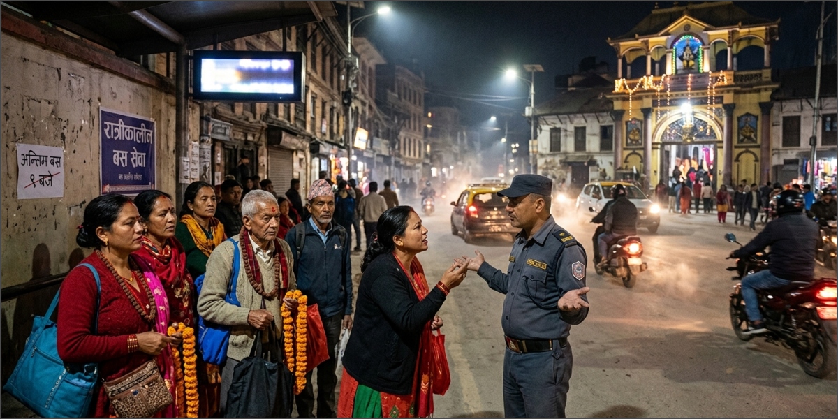 रात्रिकालीन बस : काठमाडौँ महानगरको यो कस्तो लापरबाही?