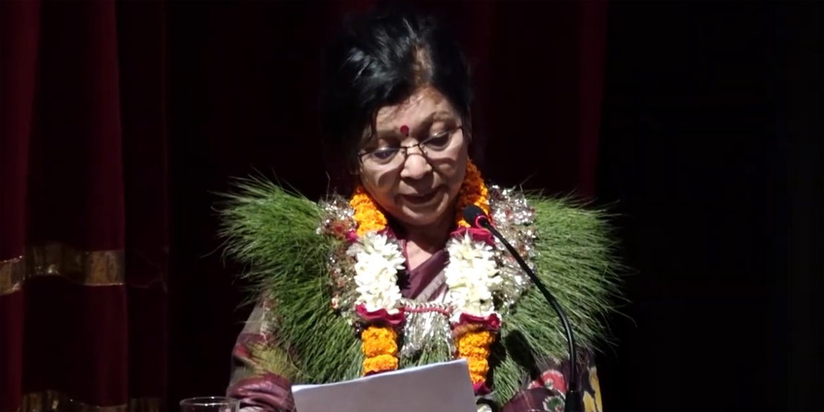 वीणा जोशीलाई मदन पुरस्कार प्रदान